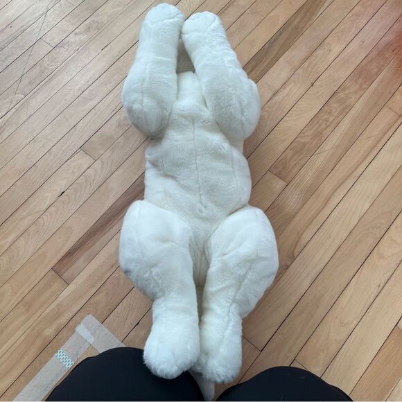 Bunny Rabbit White Super Soft Stuffed Plush Animal - Picture 7 of 7